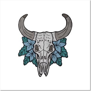 Cow Skull Pocket Patch Posters and Art